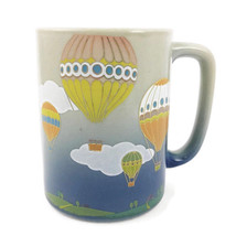 Vintage Coffee Mug Hot Air Balloon Race Ceramic Art Stoneware Cup Otagiri - £20.91 GBP