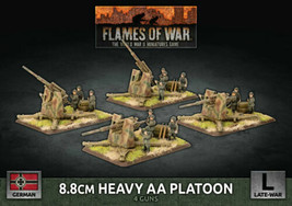 Gbx149 German 8.8Cm Heavy Aa Platoon Battlefront Miniatures - £52.67 GBP