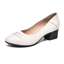Women Shoes Large Size Spring New Genuine Leather Women Shoes Formal Wear Profes - £57.48 GBP