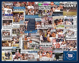 New York Giants 2012 Super Bowl Newspaper Collage Print Art - $24.95+