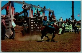 Junior Cowboys Belle Fourche Round Up South Dakota SD UNP Chrome Postcard I3 - £7.19 GBP