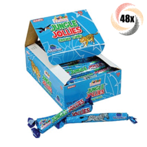 Full Box 48x Pieces Frunas Jungle Jollies Blue Raspberry  Chewy Candy | .31oz - £12.39 GBP