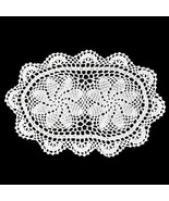 4Pcs/Lot Hand Crochet Lace Doilies Oval Cotton Table Placemats 10&quot;x16&quot; W... - $19.47 CAD
