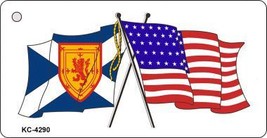Scotland USA Crossed Flag Novelty Key Chain - $11.95