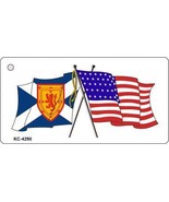 Scotland USA Crossed Flag Novelty Key Chain - $16.34 CAD