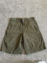 Hollister Shorts Mens Size 32 Green Distressed Grunge Cargo Button Vinta... - €17,13 EUR