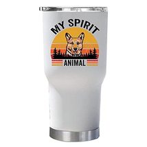 My Spirit Is Corgi Dog Tumbler 30oz With Lid Gift for Animal Lover - Vintage Sun - £23.35 GBP
