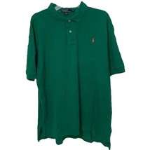 Ralph Lauren Polo Vintage Green Shirt Size Mens XXL 2XL Preppy Coral Pony - £10.97 GBP