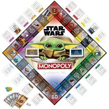 Baby Yoda Mandalorian Star Wars Monopoly board games fun family game night 8+ - £22.45 GBP