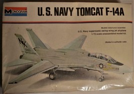 U.S. Navy Tomcat F-14A 1/72 model Plane Sealed never opened Monogram Vintage - £14.25 GBP