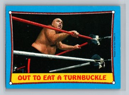 Out to Eat a Turnbuckle #66 1987 Topps WWF George The Animal Steele - £1.59 GBP