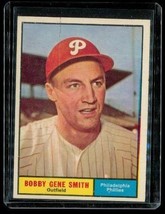 Vintage 1961 Topps Baseball Card #316 Bobby Gene Smith Philadelphia Phillies - £6.74 GBP