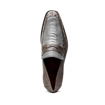 Marco Di Milano genuine ostrich leg and ostrich quill Shoes Fangio Serpentine Gr image 5