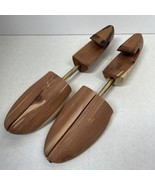 Premium American Cedar Shoe Insert Trees Men Split Toe Block Large Adjus... - $18.00