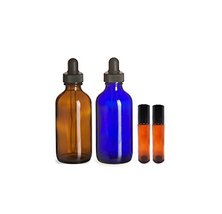 Perfume Studio Essential Oil Supply Set - Two 4oz Glass Dropper Bottles (1 Amber - £12.56 GBP