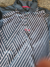 Oakley Golf Polo Shirt Xl Gray Pink Euc - £13.27 GBP