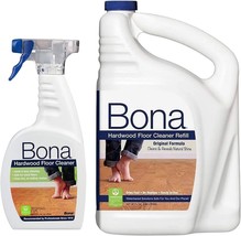 Bona Hardwood Floor Cleaner, Original Formula, 96 Ounce Refill, Plus Bonus 22 Ou - £67.92 GBP