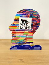 Pop Art Sculpture Metal Cyclist&#39;s Head by DAVID GERSTEIN-
show original title... - £107.65 GBP