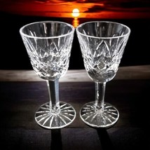 2 Waterford Crystal Lismore Cordial Glasses Sherry 3.5&quot; Appertiff Pair T... - $44.54