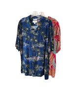 Lot of 2 Saddlebred Men’s XXL Hawaiian Shirts – 100% Rayon – Classic Fit... - $34.00