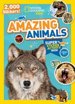 National Geographic Kids Amazing Animals Super Sticker Activity Book-Spe... - $12.46