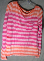 Vintage Y2K Michael Stars Womens One Size Long Sleeve Top Tshirt Striped - $7.87