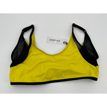 NWT Chromat Mikito Bikini Top Sz M Yellow Black Sporty  - £27.78 GBP