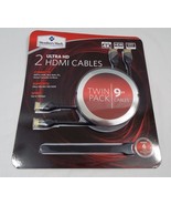 Member&#39;s Mark 2 Ultra HD 4K HDMI Cables Twin Pack 9 FT Cables - $377.52 MXN