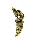 Gold Catch Phaya Naga Brass Thai Amulet Talisman Protect Wealth...-
show... - £13.44 GBP