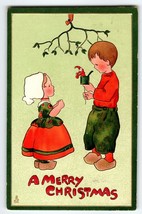 Christmas Postcard Jack In the Box Dutch Children Ivy M. James Ser 522 Tuck 1912 - £17.92 GBP