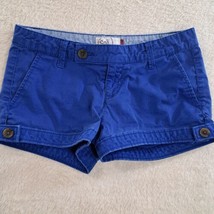 SO Juniors Shorts Size 3 Blue 28 Waist Low Rise - $9.75