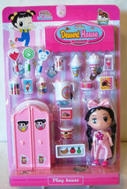 Toy For Girl: 3-11yrs. Dessert House With Doll And Large Cart: Pink New!! - £7.78 GBP