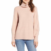 FRENCH CONNECTION Urban Flossy Cowl Neck Sweater Wool Blend Cinder Rose - $29.02