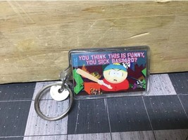 VINTAGE  SOUTH PARK Key Chain Cartman &quot;You Think This Is Funny You Sick ... - $8.66