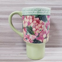 Lang Mugs &quot;Mother&#39;s Words&quot; Floral 16 oz. Coffee Mug Green - £11.81 GBP