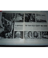 Vintage Old Crow Kentucky Bourbon  Double Page Print Magazine Advertisem... - $9.99