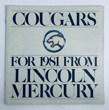 1981 Mercury Cougar Dealer Showroom Sales Brochure Guide Catalog - £7.10 GBP