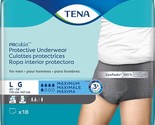 Tena ProSkin Maximum Absorbency Incontinence Underwear for Men, LG, 18 C... - £21.64 GBP