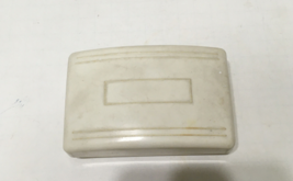 Plastic soap dish holder case with lid vintage travel collectible - £15.22 GBP