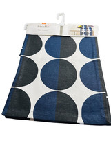 Bed Bath &amp; Beyond Studio 3B 2 Tone  Circles  Black/Blue Runner 90” x 14”. - £45.64 GBP