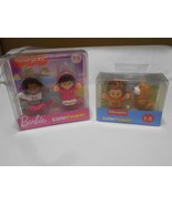 2 NEW Fisher Price &amp; Barbie Little People figures toys Boy Dog age 1-5  ... - £9.34 GBP