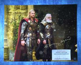 Anthony Hopkins &amp; Chris Hemsworth Hand Signed Autograph 11x14 Photo COA Thor - £403.69 GBP