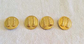 VTG Double Standing Bugle Cpt Fire Dept Golden W Screw Back Pin Lot of 4 - $296.39 MXN