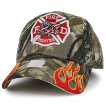 Trendy Apparel Shop Fire FD Logo Maltese Cross Embroidered Structured Baseball C - £11.72 GBP