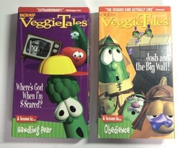 Veggie Tales VHS “Josh And the Big Wall”. “Where Is God When I’m Scared Lot Of 2 - £8.44 GBP