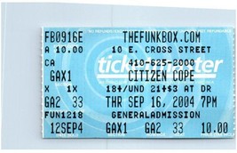 Citizen Cope Ticket Stumpf September 16 2004 Baltimore - £31.95 GBP