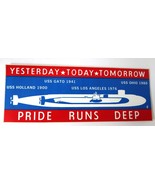 Vtg NAVY Sticker Pride Runs Deep USS Holland Gato Ohio Los Angeles Rare NOS - $20.00