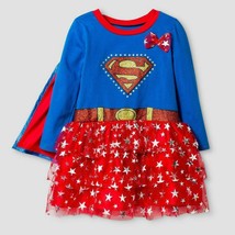 New Supergirl Super Girl Costume for Baby Sz 12 Mos 18 Mos 2T - £27.96 GBP