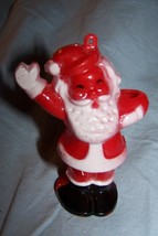 Vintage 1950s Hard Plastic Santa Claus Ornament Candy Holder-3 1/2 inche... - £9.83 GBP
