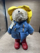 1981 Paddington Bear EDEN 13&quot; Plush Rain Boots Toy Stuffed Animal - $466.84 MXN